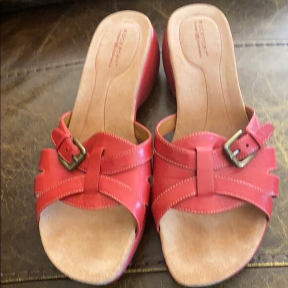 Rockport 10W red salmon sandal shoes - Picture 10 of 10